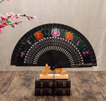 Classic Spanish Dancing Performing Folding Hand Fan Double Sides 23cm -MAF050 9 Colours