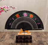 Classic Spanish Dancing Performing Folding Hand Fan Double Sides 23cm -MAF050 9 Colours