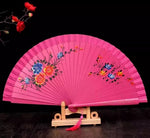 Classic Spanish Dancing Performing Folding Hand Fan Double Sides 23cm -MAF055 9 Colours