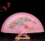 Classic Spanish Dancing Performing Folding Hand Fan Double Sides 23cm -MAF055 9 Colours