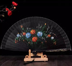 Classic Spanish Dancing Performing Folding Hand Fan Double Sides 23cm -MAF055 9 Colours