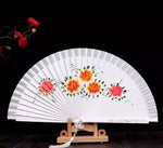 Classic Spanish Dancing Performing Folding Hand Fan Double Sides 23cm -MAF055 9 Colours