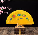 Classic Spanish Dancing Performing Folding Hand Fan Double Sides 23cm -MAF055 9 Colours
