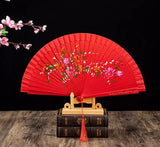 Classic Spanish Dancing Performing Folding Hand Fan Double Sides 23cm -MAF055 9 Colours