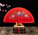 Classic Spanish Dancing Performing Folding Hand Fan Double Sides 23cm -MAF055 9 Colours