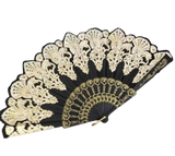 Classic Spanish Dancing Performing Folding Hand Fan Double Sides 23cm -MAF057 2 Colours