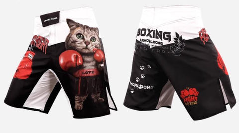 ARFIGHTKING BOXING CAT MMAS014  MMA FIGHT SHORTS XXS-XL