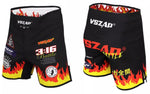 VSZAP MMAS035 MMA FIGHT SHORTS XXS-XL BLACK