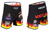 VSZAP MMAS035 MMA FIGHT SHORTS XXS-XL BLACK