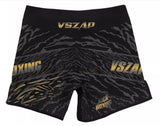 VSZAP MMAS040 MMA FIGHT SHORTS XXS-XL BLACK GOLD