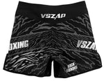 VSZAP MMAS040 MMA FIGHT SHORTS XXS-XL BLACK SILVER
