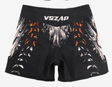 VSZAP MMAS042 MMA FIGHT SHORTS XXS-XL BLACK ORANGE