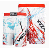 VSZAP MMAS046 MMA FIGHT SHORTS XXS-XL WHITE
