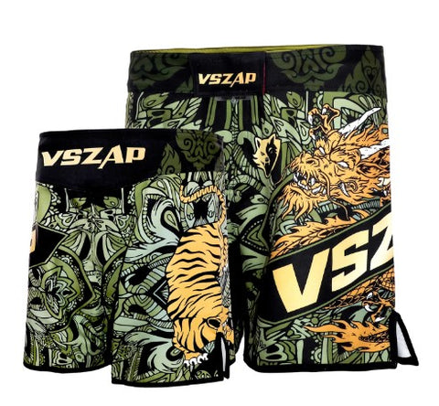 VSZAP MMAS047 Fighting Spirit MMA FIGHT SHORTS XXS-XL