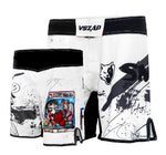 VSZAP MMAS049 Showdown MMA FIGHT SHORTS XXS-XL White