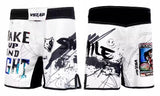 VSZAP MMAS049 Showdown MMA FIGHT SHORTS XXS-XL White