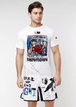 VSZAP MMAS049 Showdown MMA FIGHT SHORTS XXS-XL White