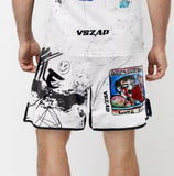 VSZAP MMAS049 Showdown MMA FIGHT SHORTS XXS-XL White