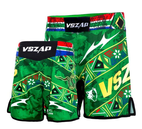 VSZAP Snake Totem MMAS051 MMA FIGHT SHORTS XXS-XL