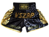VSZAP LOTUS MTS001 MUAY THAI MMA BOXING Shorts XS-5XL BLACK