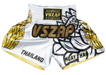 VSZAP LOTUS MTS001 MUAY THAI MMA BOXING Shorts XS-5XL WHITE
