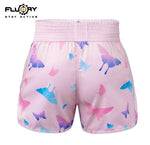 FLUORY MTSF118 MUAY THAI BOXING SHORTS XS-XXXL Pink UNISEX JUNIOR & ADULT