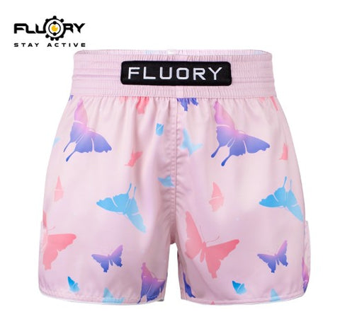 FLUORY MTSF118 MUAY THAI BOXING SHORTS XS-XXXL Pink UNISEX JUNIOR & ADULT