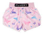 FLUORY MTSF118 MUAY THAI BOXING SHORTS XS-XXXL Pink UNISEX JUNIOR & ADULT
