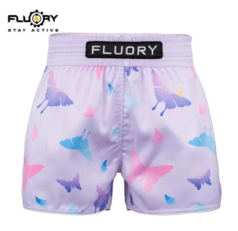 FLUORY MTSF115 MUAY THAI BOXSHORTS XS-XXXL Rot Gelb UNISEX JUNIOR &amp; ERWACHSENE