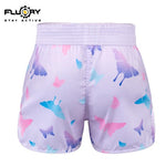 FLUORY MTSF118 MUAY THAI BOXING SHORTS XS-XXXL Purple UNISEX JUNIOR & ADULT