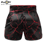 FLUORY MTSF115 MUAY THAI BOXSHORTS XS-XXXL Rot Gelb UNISEX JUNIOR &amp; ERWACHSENE