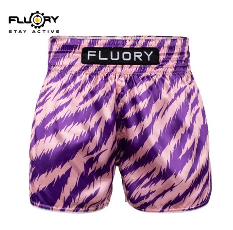 FLUORY MTSF115 MUAY THAI BOXSHORTS XS-XXXL Rot Gelb UNISEX JUNIOR &amp; ERWACHSENE