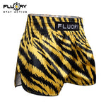 FLUORY MTSF122 MUAY THAI BOXING SHORTS XS-XXXL YELLOW UNISEX JUNIOR & ADULT
