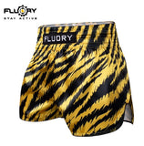 FLUORY MTSF122 MUAY THAI BOXING SHORTS XS-XXXL YELLOW UNISEX JUNIOR & ADULT