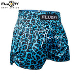 FLUORY MTSF123 MUAY THAI BOXING SHORTS XS-XXXL BLUE UNISEX JUNIOR & ADULT