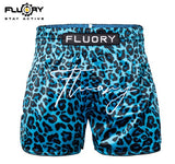 FLUORY MTSF123 MUAY THAI BOXING SHORTS XS-XXXL BLUE UNISEX JUNIOR & ADULT