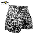 FLUORY MTSF123 MUAY THAI BOXING SHORTS XS-XXXL GREY UNISEX JUNIOR & ADULT