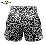 FLUORY MTSF123 MUAY THAI BOXING SHORTS XS-XXXL GREY UNISEX JUNIOR & ADULT