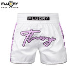 FLUORY MTSF124 MUAY THAI BOXING SHORTS XS-XXXL PURPLE UNISEX JUNIOR & ADULT
