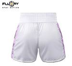 FLUORY MTSF124 MUAY THAI BOXING SHORTS XS-XXXL PURPLE UNISEX JUNIOR & ADULT