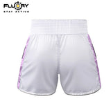 FLUORY MTSF124 MUAY THAI BOXING SHORTS XS-XXXL PURPLE UNISEX JUNIOR & ADULT