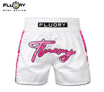 FLUORY MTSF124 MUAY THAI BOXING SHORTS XS-XXXL Rose Red UNISEX JUNIOR & ADULT