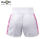 FLUORY MTSF124 MUAY THAI BOXING SHORTS XS-XXXL Rose Red UNISEX JUNIOR & ADULT
