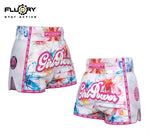 FLUORY MTSF127 MUAY THAI BOXING SHORTS XS-XXXL 4 COLOURS UNISEX JUNIOR & ADULT