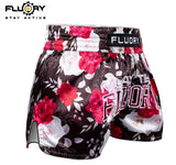 FLUORY MTSF128 MUAY THAI BOXING SHORTS XS-XXXL ROSE RED UNISEX JUNIOR & ADULT