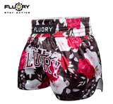 FLUORY MTSF128 MUAY THAI BOXING SHORTS XS-XXXL ROSE RED UNISEX JUNIOR & ADULT