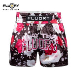 FLUORY MTSF128 MUAY THAI BOXING SHORTS XS-XXXL ROSE RED UNISEX JUNIOR & ADULT