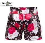 FLUORY MTSF128 MUAY THAI BOXING SHORTS XS-XXXL ROSE RED UNISEX JUNIOR & ADULT