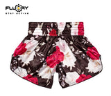 FLUORY MTSF128 MUAY THAI BOXING SHORTS XS-XXXL ROSE RED UNISEX JUNIOR & ADULT