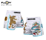 FLUORY MTSF129 MUAY THAI BOXING SHORTS XS-XXXL 2 COLOURS UNISEX JUNIOR & ADULT